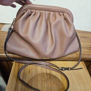 Aldo Brown Tan Clutch with Shoulder Strap